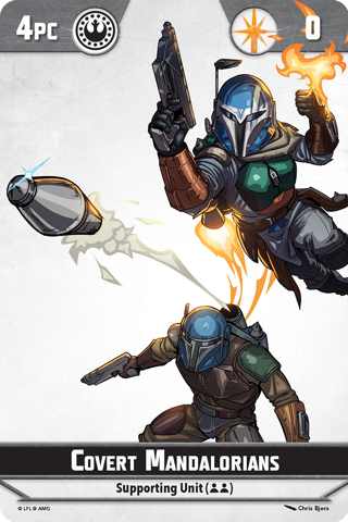 Shatterpoint Covert Mandalorians Unit Card