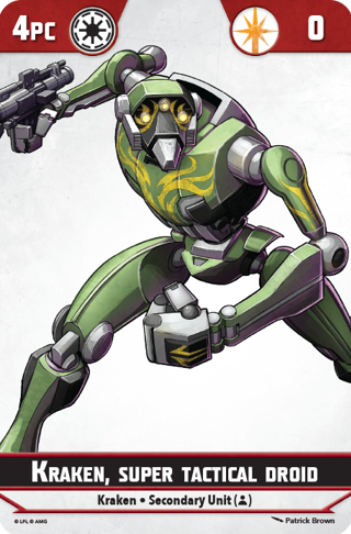 Star Wars Shatterpoint Kraken Unit Card