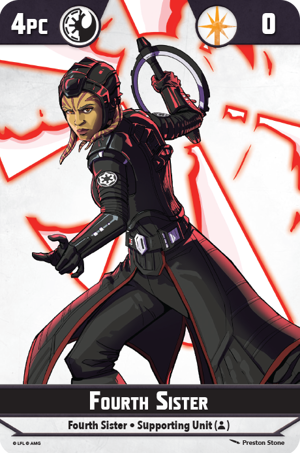 Star Wars Shatterpoint Fourth Sister Unit Card