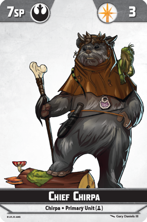 Shatterpoint Chief Chirpa Unit Card