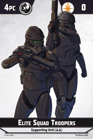Shatterpoint Elite Squad Troopers Unit Card