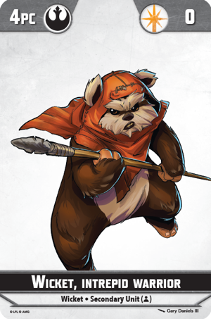 Shatterpoint Wicket Intrepid Unit Card