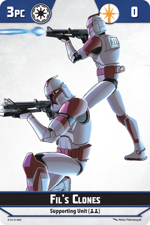 Shatterpoint Fil's Clones Unit Card