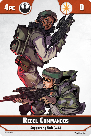 Shatterpoint Rebel Commandos Unit Card