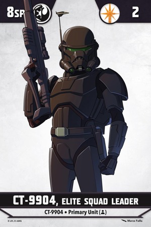 Shatterpoint CT 9904, Elite Squad Leader Unit Card