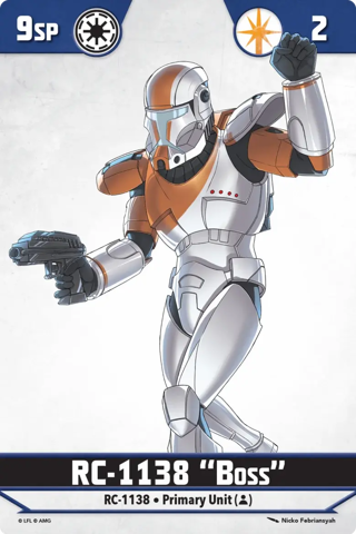 Shatterpoint RC1338 Boss Unit Card