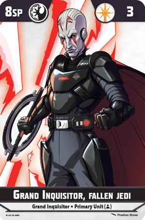 Star Wars Shatterpoint Grand Inquisitor Unit Card