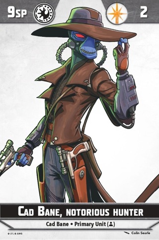 Shatterpoint Cad Bane Unit Card