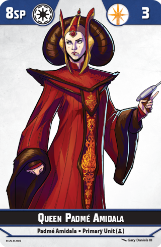 Shatterpoint Padme Amidala Unit Card