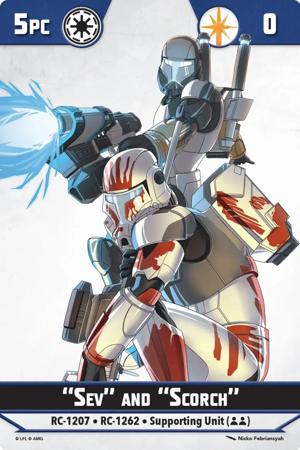 Shatterpoint Sev And Scorch Unit Card