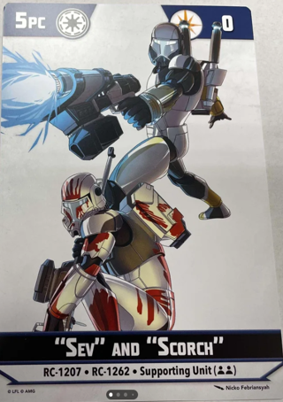 Shatterpoint Sev And Scorch Unit Card