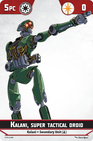 Star Wars Shatterpoint Kalani Unit Card