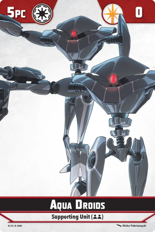 Shatterpoint Aqua Droid Unit Card