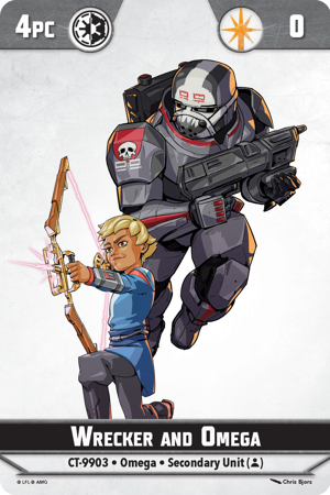 Shatterpoint Wrecker And Omega Unit Card