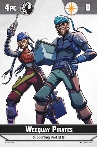 Shatterpoint Weequay Pirates Unit Card