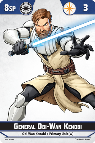 Star Wars Shatterpoint Obi Wan Kenobi Unit Card