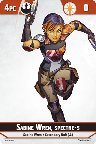 Shatterpoint Sabine Wren Spectre 5 Unit Card