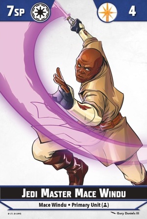 Star Wars Shatterpoint Mace Windu Unit Card