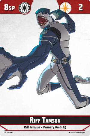 Shatterpoint Riff Tamson Unit Card