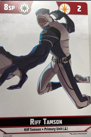Shatterpoint Riff Tamson Unit Card
