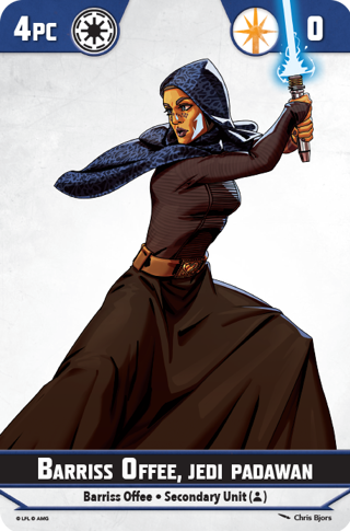 Star Wars Shatterpoint Barriss Offee Unit Card