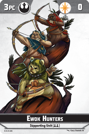 Shatterpoint Ewok Hunters Unit Card