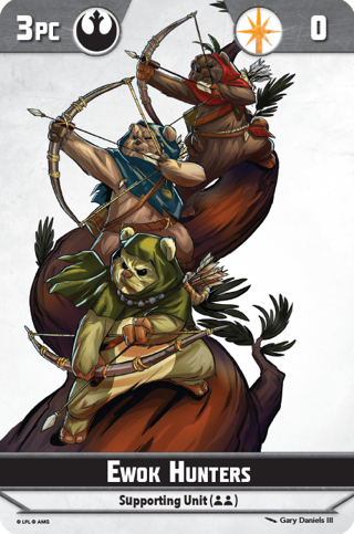 Shatterpoint Ewok Hunters Unit Card