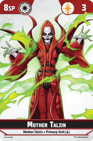 Star Wars Shatterpoint Mother Talzin Unit Card