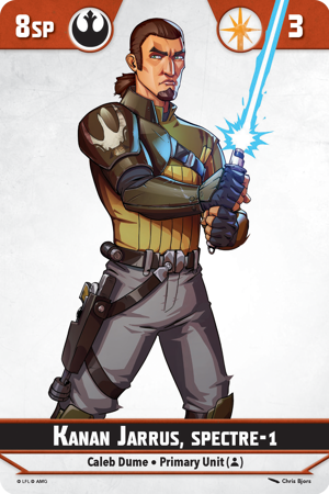 Shatterpoint Kanan Jarrus Spectre 1 Unit Card