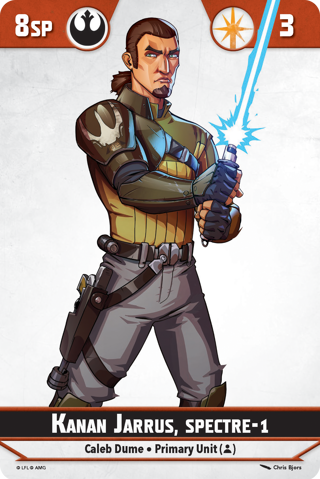 Shatterpoint Kanan Jarrus Spectre 1 Unit Card
