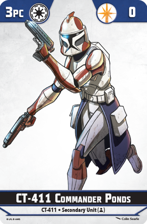Star Wars Shatterpoint Commander Ponds Unit Card