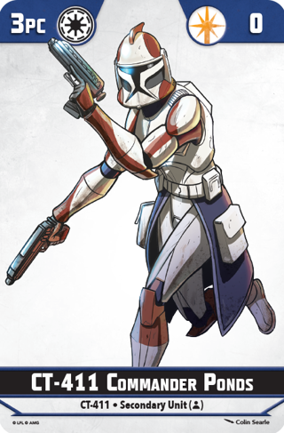 Star Wars Shatterpoint Commander Ponds Unit Card