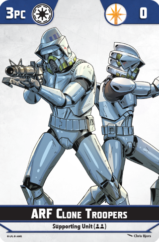 Star Wars Shatterpoint Arf Clone Troopers Unit Card