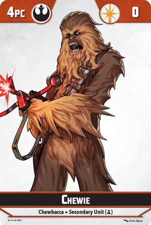 Shatterpoint Chewie Unit Card