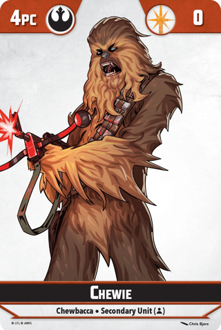 Shatterpoint Chewie Unit Card