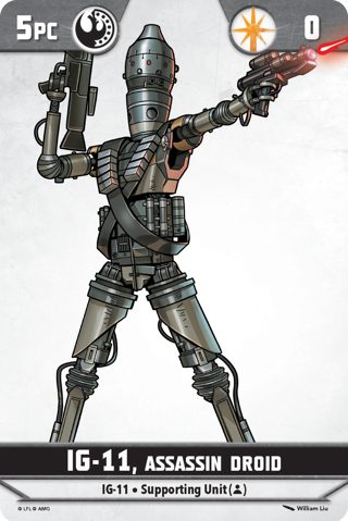 Shatterpoint IG 11 Assassin Droid Unit Card