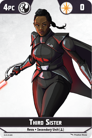 Star Wars Shatterpoint Third Sister Unit Card