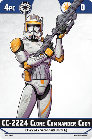Star Wars Shatterpoint Clone Commander Cody Unit Card