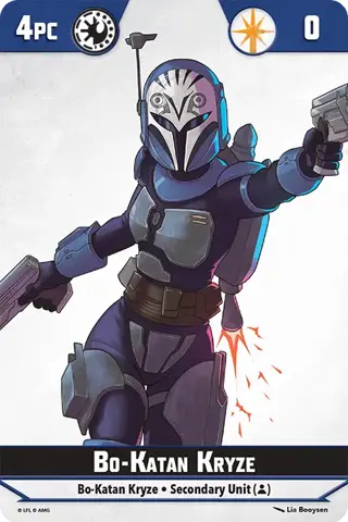 Star Wars Shatterpoint Bo Katan Unit Card