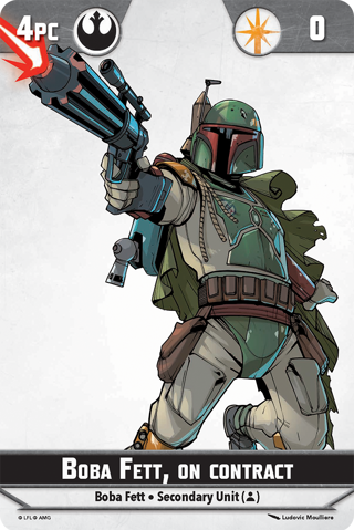 Shatterpoint Boba Fett On Contract Unit Card