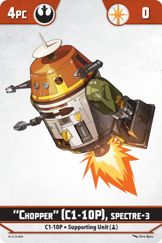 Shatterpoint Chopper C1 10P Spectre 3 Unit Card