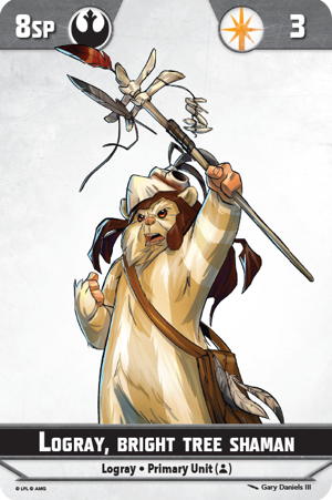 Shatterpoint Logray Bright Tree Shaman Unit Card