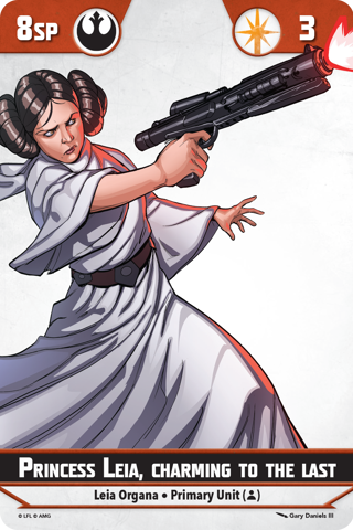 Shatterpoint Princess Leia, Charming To The Last Unit