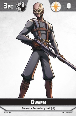 Shatterpoint Gwarm Unit Card