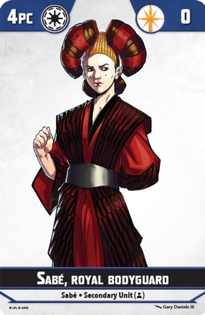 Shatterpoint Sabe Unit Card