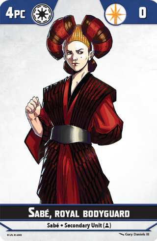 Shatterpoint Sabe Unit Card