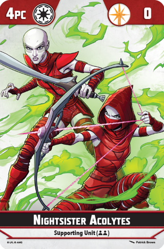 Star Wars Shatterpoint Nightsisters Unit Card