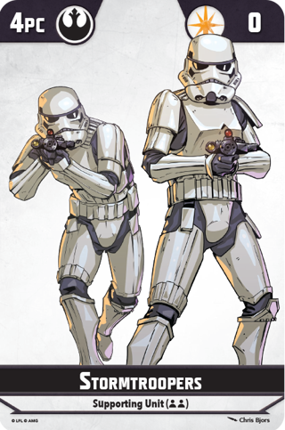 Shatterpoint Stormtroopers Unit Card